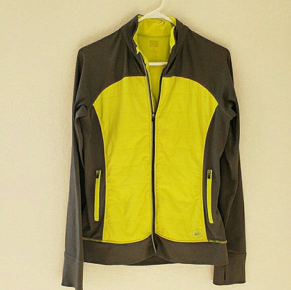 REI Jackets & Blazers - 🚨CLEARANCE🚨REI jacket gray neon yellow S